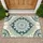 Persian Tile Floral Medallion Geometric Ogee Frame Scrolling Rosettes - Home Decor Gift Doormat - 1