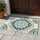 Persian Tile Floral Medallion Geometric Ogee Frame Scrolling Rosettes - Home Decor Gift Doormat - 5