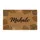 Mahalo Script Black Tropical Monstera Hibiscus Texture - Home Decor Gift Doormat - 3