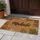 Mahalo Script Black Tropical Monstera Hibiscus Texture - Home Decor Gift Doormat - 5
