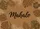 Mahalo Script Black Tropical Monstera Hibiscus Texture - Home Decor Gift Doormat - 7