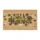 Golden Christmas Snowflakes Paw Prints - Holiday Home Decor Gift Doormat - 3