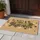 Golden Christmas Snowflakes Paw Prints - Holiday Home Decor Gift Doormat - 5