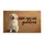 White Golden Retriever Dog HOPE YOU LIKE goldens - Goldens Lover Home Decor Gift Doormat - 3