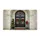 Stone Archway Double Doors Boxwood Wreaths Potted Plants Lantern - Home Decor Doormat - 3