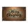 Merry Christmas Text Pine Holly Gold Lights - Christmas Holiday Home Decor Gift Doormat - 3