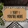 Leopard Print 'YAY YOU'RE HERE' Welcome Message - Celebration Home Decor Doormat - 6