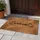 Welcome Cursive Botanical Branch Natural Fibrous Texture - Housewarming Home Decor Gift Doormat - 5