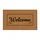 Welcome Script Black Leaf Motifs Background - Home Decor Gift Doormat - 3