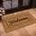 Welcome Script Black Leaf Motifs Background - Home Decor Gift Doormat - 4