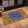 Vibrant Blue Hibiscus Floral Botanical Earthy Outdoor Home Decor Gift Doormat - 4
