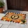 Custom Letter Monogram Autumn Pumpkins Fall Leaves Buffalo Check - Harvest Home Decor Doormat - 5