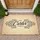 Custom Family Name Script Black Flourishes Tan Canvas - Outdoor Home Decor Gift for Families Doormat - 1