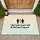 Male Female Restroom Symbols Funny 'Don't Pee In My Pool' Quote - Outdoor Decor Gift Doormat - 1