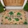 Flowing Welcome Shamrocks Lucky Horseshoes - Front Door Home Entryway Decor Doormat - 1