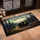 Teardrop Camper Forest Wilderness Custom Name - Adventure Awaits Family Outdoor Decor Doormat - 4