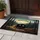Teardrop Camper Forest Wilderness Custom Name - Adventure Awaits Family Outdoor Decor Doormat - 5