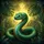Coiled Snake Tropical Foliage Glowing Key-Heart - Wildlife & Nature Lover Gift Spare Tire Cover - 6