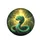 Coiled Snake Tropical Foliage Glowing Key-Heart - Wildlife & Nature Lover Gift Spare Tire Cover - 4