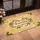 Festive Merry Christmas Custom Name Holly Ivy Golden Parchment - Christmas Holiday Decor Doormat - 4