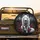 Majestic White Wolf Crimson Roses Misty Forest - Wildlife Lover Gift Spare Tire Cover - 2