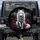Majestic White Wolf Crimson Roses Misty Forest - Wildlife Lover Gift Spare Tire Cover - 1
