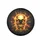 Golden Skull Circuit Lines Reticle - Vehicle Decor Gift Spare Tire Cover - 4