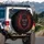 Gorilla Glowing Red Eyes Energy Tendrils Black Abyss Crimson Trails Wildlife Lover Gift Spare Tire Cover - 3