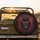 Gorilla Glowing Red Eyes Energy Tendrils Black Abyss Crimson Trails Wildlife Lover Gift Spare Tire Cover - 2