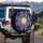 Symmetrical Golden Core Jewel Petal Geometric Mandala Cosmic Star Dust - Car Accessory Gift Spare Tire Cover - 3
