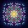 Symmetrical Golden Core Jewel Petal Geometric Mandala Cosmic Star Dust - Car Accessory Gift Spare Tire Cover - 6