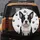Pink Nose Boston Terrier Puppy Black White Fur with Scattered Paw Prints - Dog Lover Gift Spare Tire Cover - 5