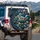 Monarch Butterfly River Stone Scene - Wildlife Lover Outdoor Adventure Gift for Travelers Spare Tire Cover - 3