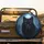 Majestic Black Wolf Head Electric Blue Eyes Moonlit Forest - Wildlife Lover Gift Spare Tire Cover - 2