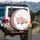 Vintage Pink Pickup Truck Flowers Happy Mother's Day Gift for Mom Spare Tire Cover - 3