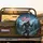 Majestic Bigfoot American Flag Peace Sign Mountain Forest - Independence Day Gift Spare Tire Cover - 2