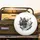 Bigfoot Grey Alien Peace Sign Cosmic Starbursts Ethereal Mist Mysterious Landscape - Paranormal Fan Gift Spare Tire Cover - 2