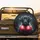 Black Labrador Puppy Red Boxing Gloves Dark Cosmic Stardust - Dog Lover Gift for Pet Owners Spare Tire Cover - 2