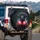 Black Labrador Puppy Red Boxing Gloves Dark Cosmic Stardust - Dog Lover Gift for Pet Owners Spare Tire Cover - 3
