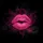 Hot Pink Kiss Mark Dark Fuchsia Smoke Swirls - Bold Style Statement Spare Tire Cover - 6