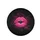 Hot Pink Kiss Mark Dark Fuchsia Smoke Swirls - Bold Style Statement Spare Tire Cover - 4