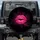 Hot Pink Kiss Mark Dark Fuchsia Smoke Swirls - Bold Style Statement Spare Tire Cover - 1