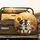 Blue Eyed Fluffy Puppies Sunflower Red Poppies Golden Meadow - Wildlife Lover Gift Spare Tire Cover - 2