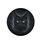 Sleek Black Cat Glowing Yellow Green Eyes Whiskers - Mysterious Home Decor Gift for Cat Lover Spare Tire Cover - 4