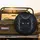 Sleek Black Cat Glowing Yellow Green Eyes Whiskers - Mysterious Home Decor Gift for Cat Lover Spare Tire Cover - 2