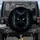 Sleek Black Cat Glowing Yellow Green Eyes Whiskers - Mysterious Home Decor Gift for Cat Lover Spare Tire Cover - 1