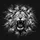 High-Contrast Roaring Lion Head Black White Grunge Storm - Wildlife Lover Gift Spare Tire Cover - 6