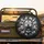 High-Contrast Roaring Lion Head Black White Grunge Storm - Wildlife Lover Gift Spare Tire Cover - 2
