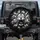 High-Contrast Roaring Lion Head Black White Grunge Storm - Wildlife Lover Gift Spare Tire Cover - 1