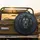 Fierce Lion Head Dark Mane Yellow-Green Eyes - Wildlife Lover Gift for Truck Owners Spare Tire Cover - 2